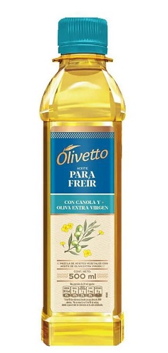 Aceite Olivetto 500 ml para freir
