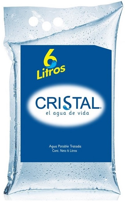 Agua Cristal 6000 ml bolsa