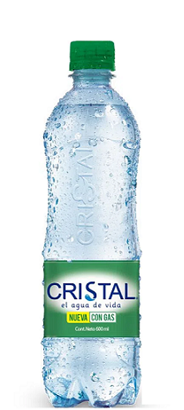 Agua Cristal 600 ml con gas