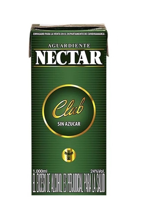 Aguardiente Nectar 1000 ml club tetra