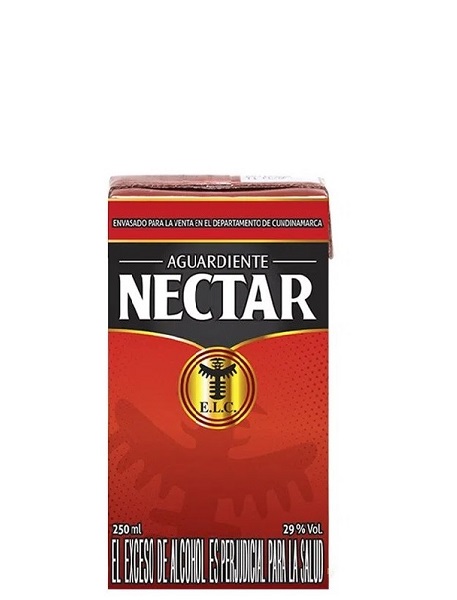 Aguardiente Nectar 250 ml rojo