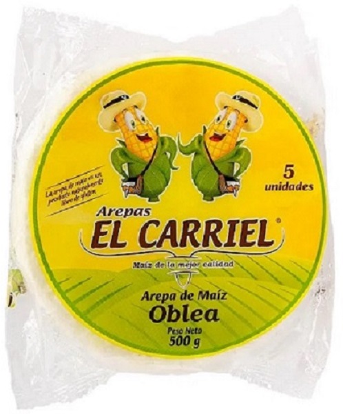 Arepa El Carriel 500 grs oblea