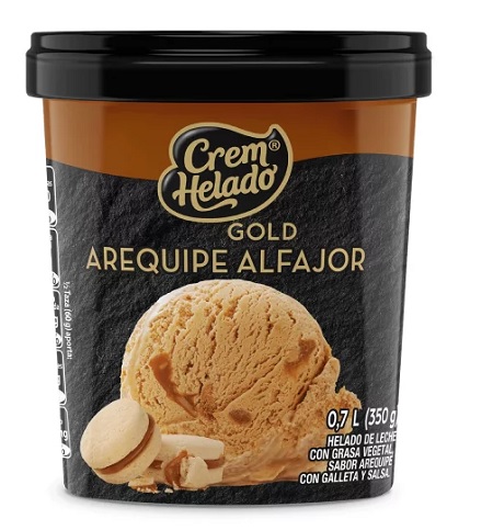 Arequipe Alfajor gold 350 grs Chocolate