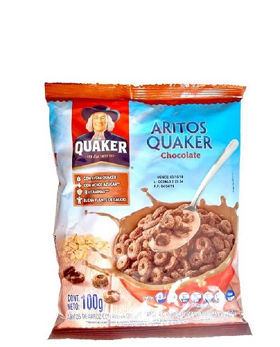 Aritos Quaker 100 grs chocolate