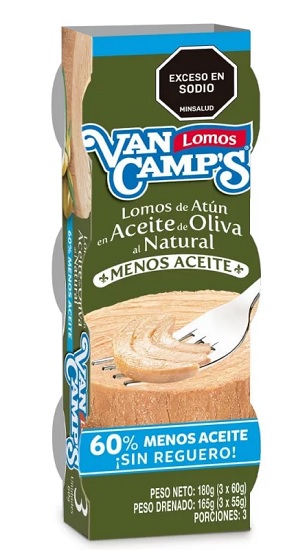 Atún Van Camps 180 grs lomitos en aceite oliva 3