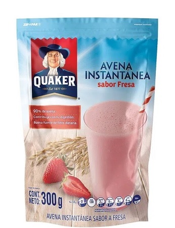 Avena Quaker 300 grs instantánea fresa