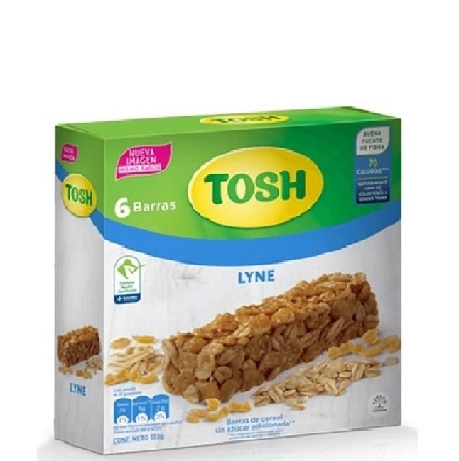 Barra cereal Tosh 6 x 23 grs lyne