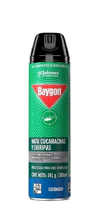Baygon 241 ml mata cucarachas chiripas