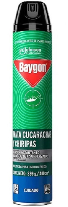 Baygon 400 ml cucarachas chiripas