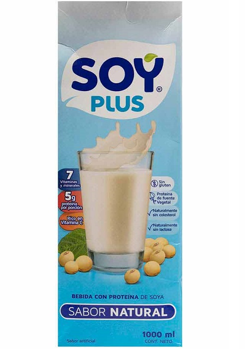 Bebida de soya Soy Plus 1000 ml natural con proteina