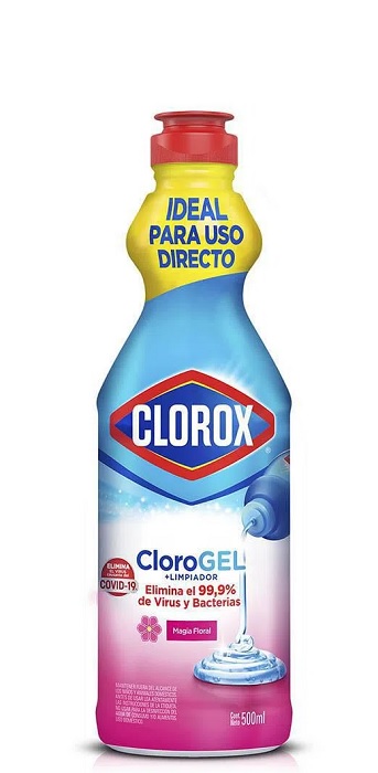 Blanqueador Clorox 500 ml cloro gel magia floral