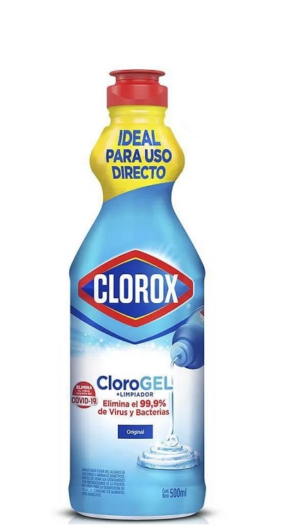 Blanqueador Clorox 500 ml cloro gel original