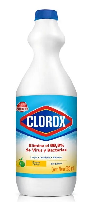 Blanqueador Clorox 930 ml pureza cítrica
