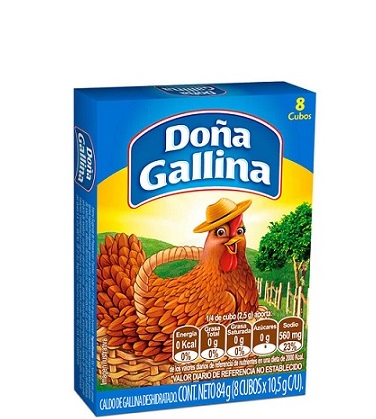Caldo Doña Gallina 84 grs cubo