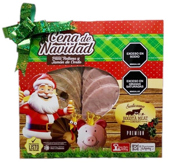 Cena navideña 600 grs jamón-pavo