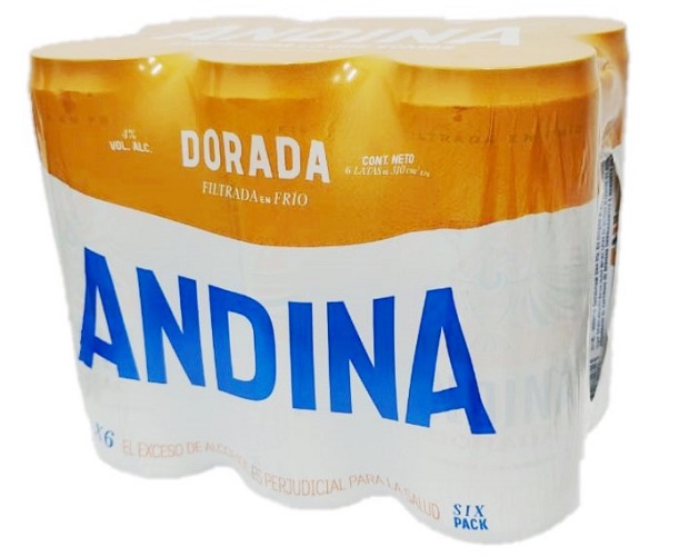 Cerveza Andina 6 x 310 ml dorada