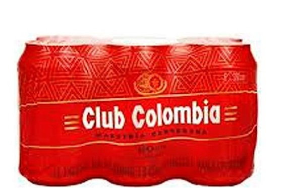 Cerveza Club Colombia 6 x 330 ml lata roja