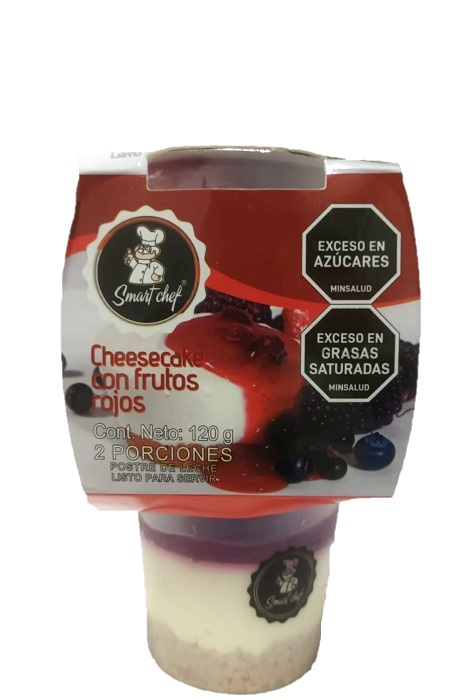 Cheesecake Smart Chef 2 x 120 grs frutos rojos