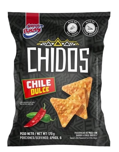 Chidos Super Ricas 170 grs chile dulce