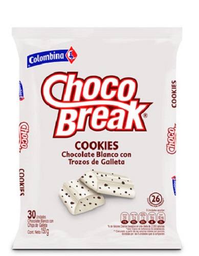Choco Break 150 grs cookies 30 und