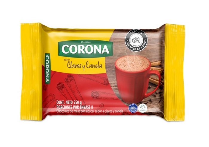 Chocolate Corona 250 grs clavos y canela