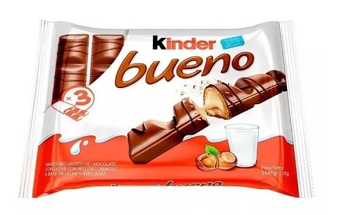 Chocolatina Kinder Bueno 3 x 43 grs