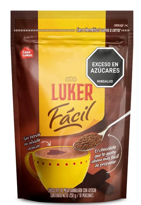 Chocolate Luker 250 grs fácil