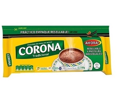 Chocolate Corona zb 500 grs tradicional