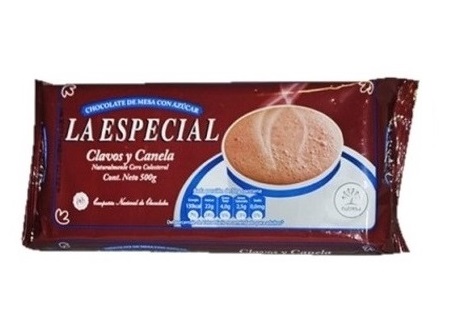 Chocolate La Especial 500 grs clavos y canela
