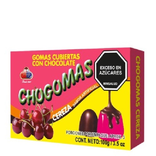 Chocogomas Triunfo 100 grs cereza