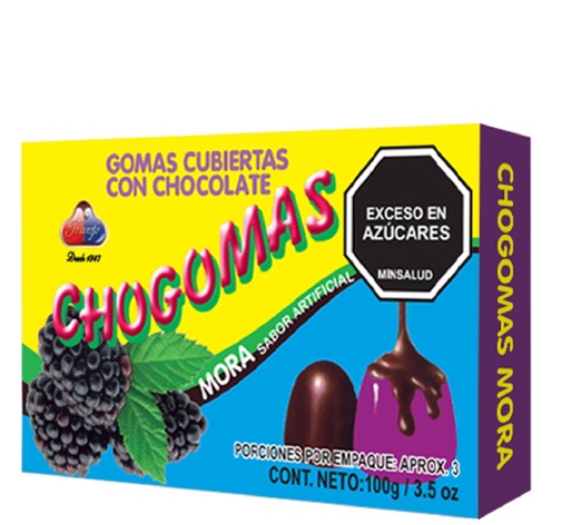 Chocogomas Triunfo 100 grs mora