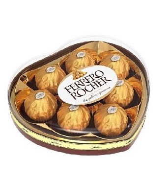 Chocolates Ferrero Rocher 8 x 12.5 grs corazón