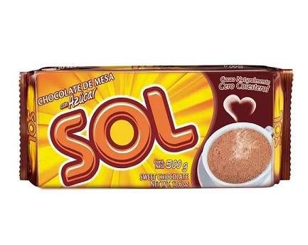 Chocolate Sol 500 grs azúcar