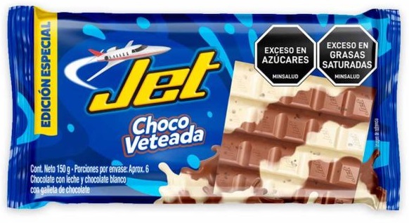 Chocolatina Jet 150 grs choco veteada
