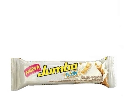 Chocolatina jumbo flow 48 grs blanca