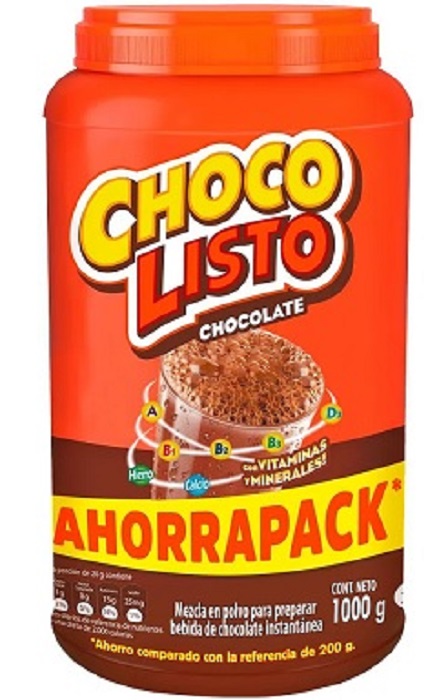 Chocolisto 1000 grs tarro