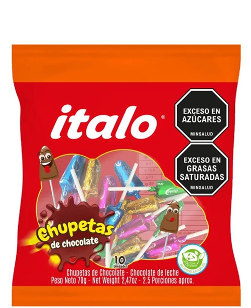 Chupeta Italo 70 grs Chocolate