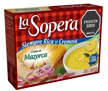 Crema La Sopera 87 grs 6 porciones mazorca