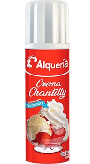 Crema chantilly Alquería 250 grs spray