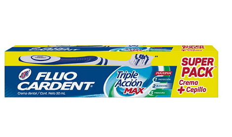 Crema dental Fluo Cardent 50 ml + cepillo