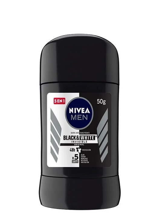 Desodorante Nivea 50 grs men barra black & wHite