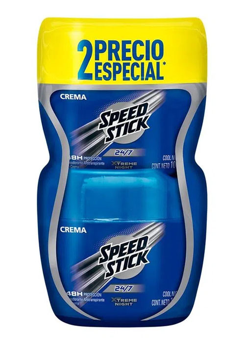 Desodorante Speed Stick 2 und 100 ml Crema cool night 24-7