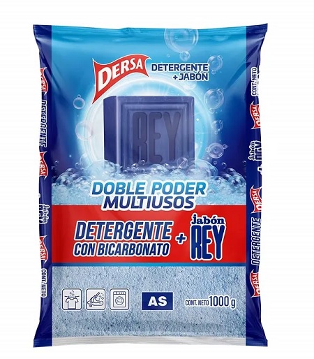 Detergente Dersa 1000 grs bicarbonáto jabón Rey
