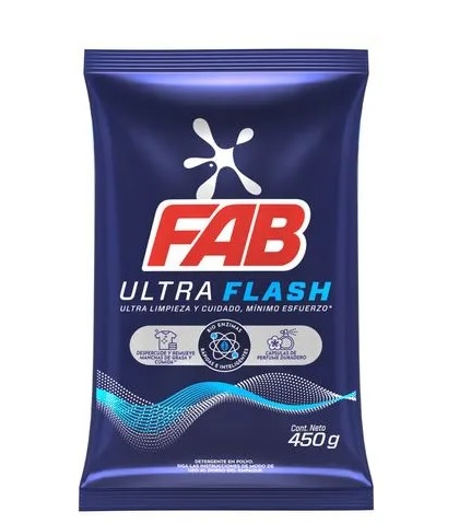 Detergente Fab 450 grs ultra Flash