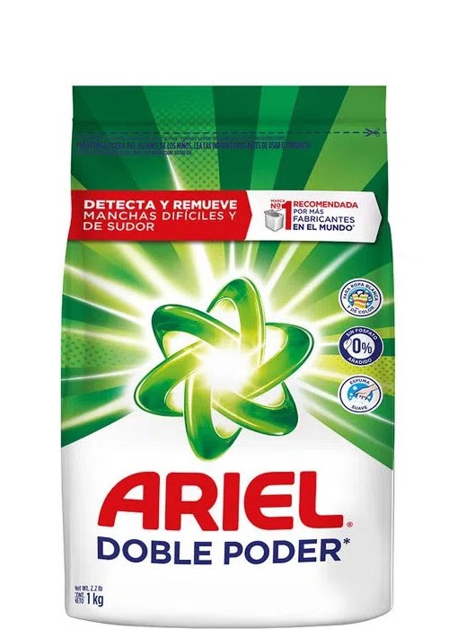 Detergente Ariel 1000 grs con perlas limpiadoras