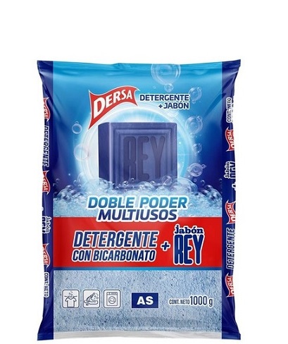 Detergente Dersa 1000 grs bicarbonato + jabón rey
