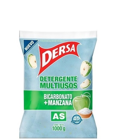 Detergente Dersa 1000 grs bicarbonato manzana