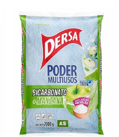Detergente Dersa 2000 grs bicarbónato y manzana