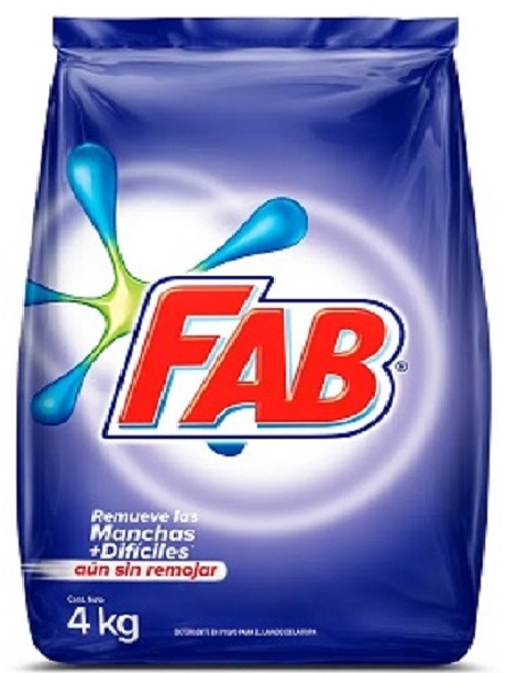 Detergente Fab 4000 grs floral nuevo