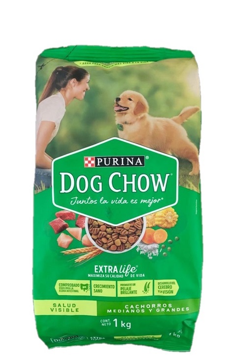 Dog Chow 1000 grs salud visible cachorros medianos y grandes